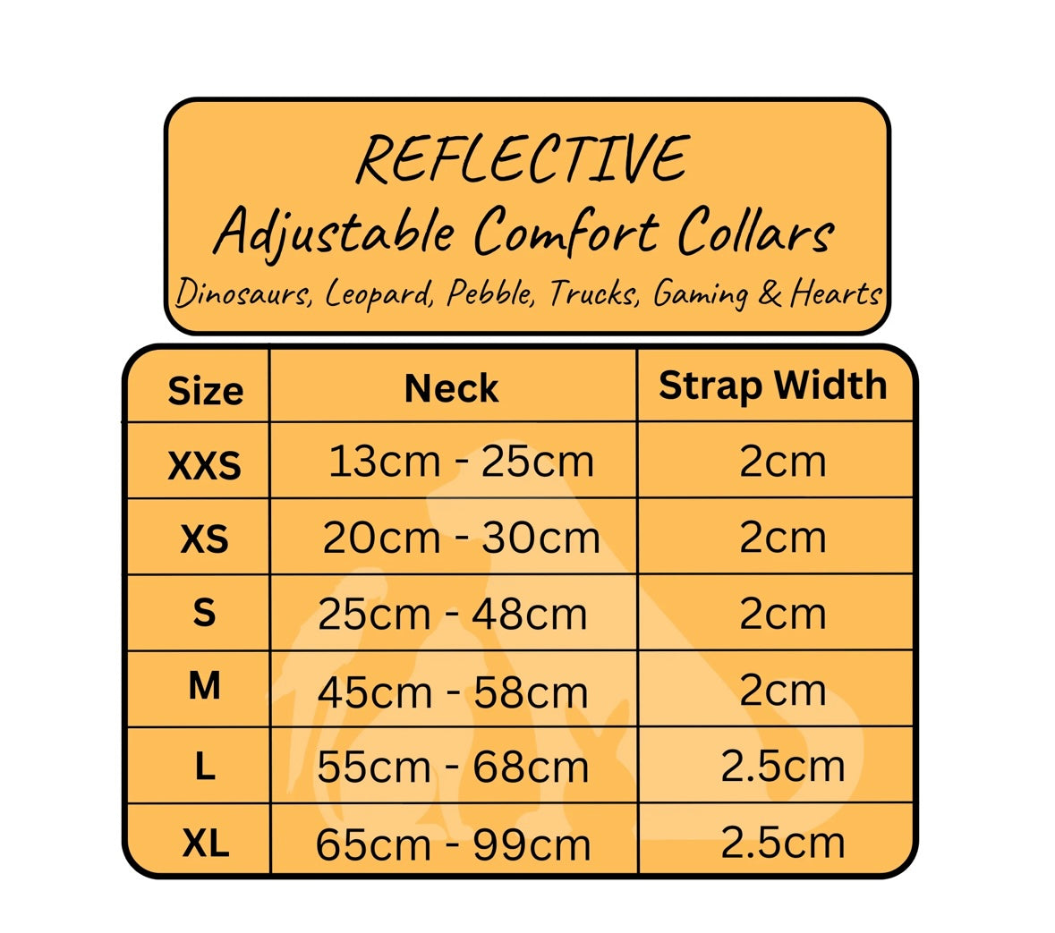 Reflective collar - Hearts