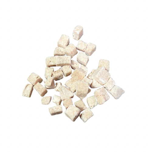 Freeze dried chicken pieces