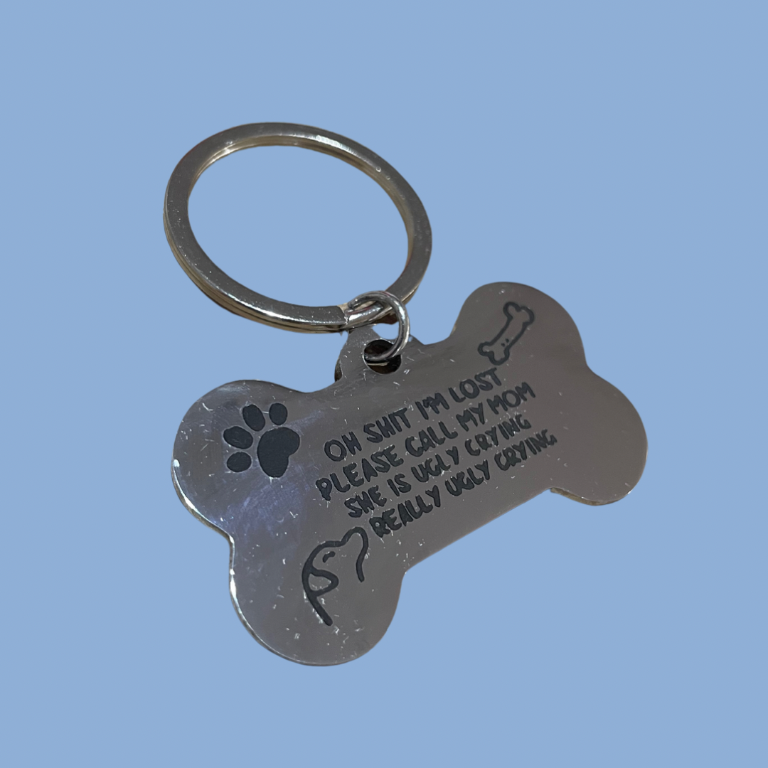 Silver basic dog tags