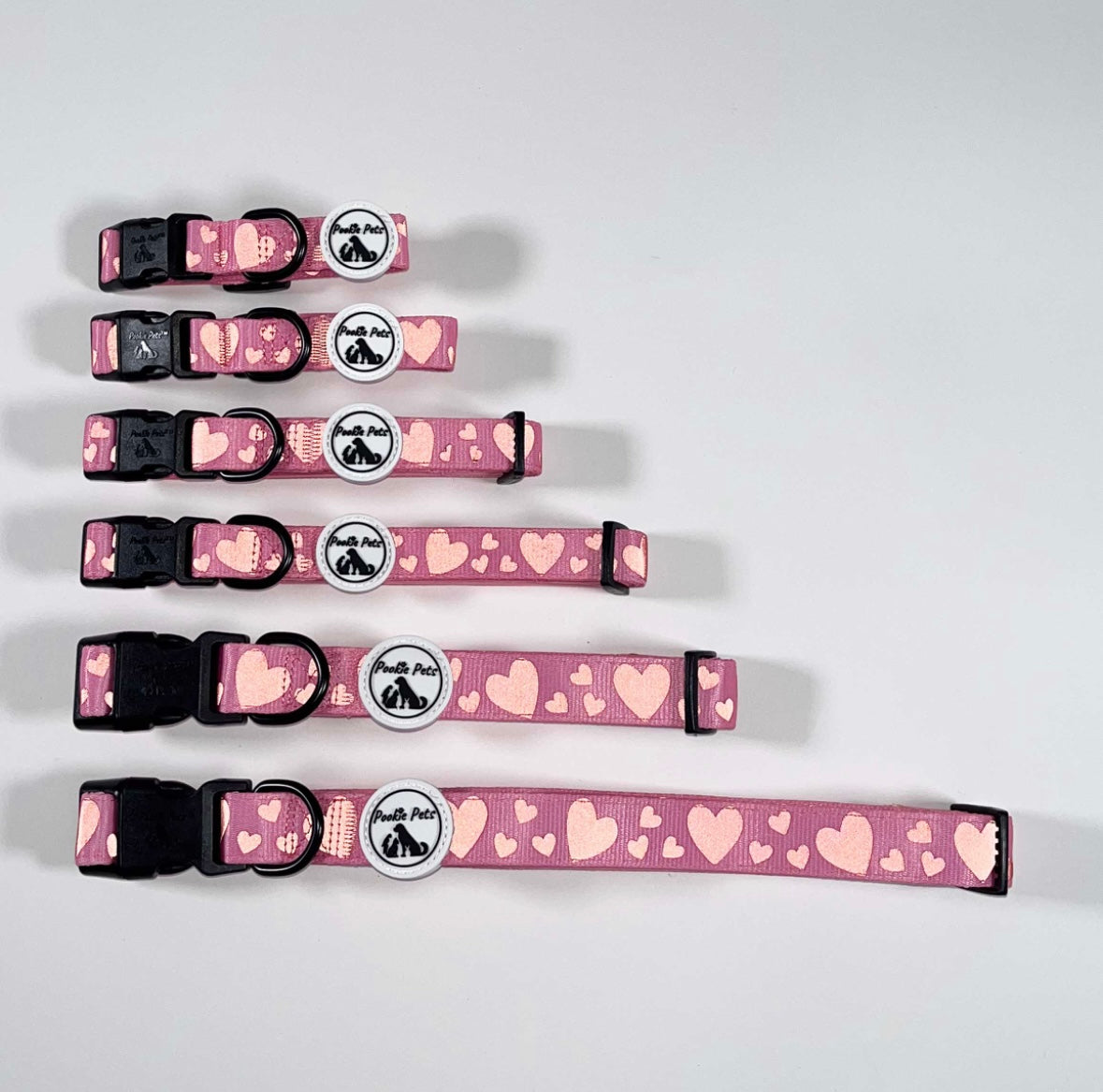 Reflective collar - Hearts