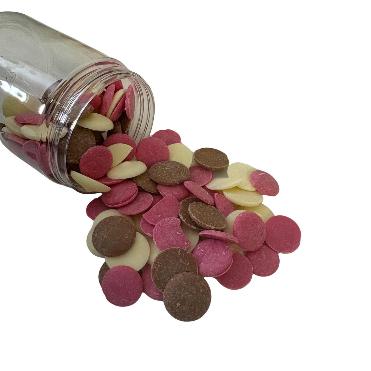 “Neapolitan” Carob, strawberry & plain yoghurt drops